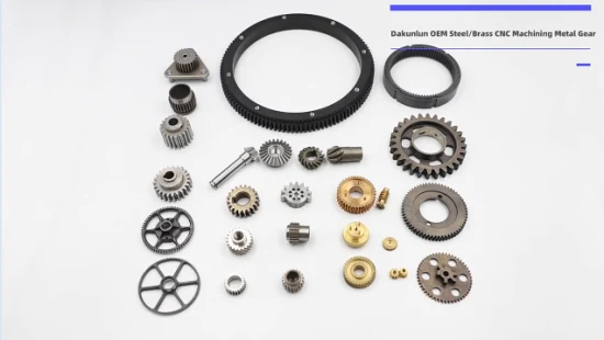 Parti di macchine, produzione personalizzata di ingranaggi cilindrici OEM in vari metalli e plastiche